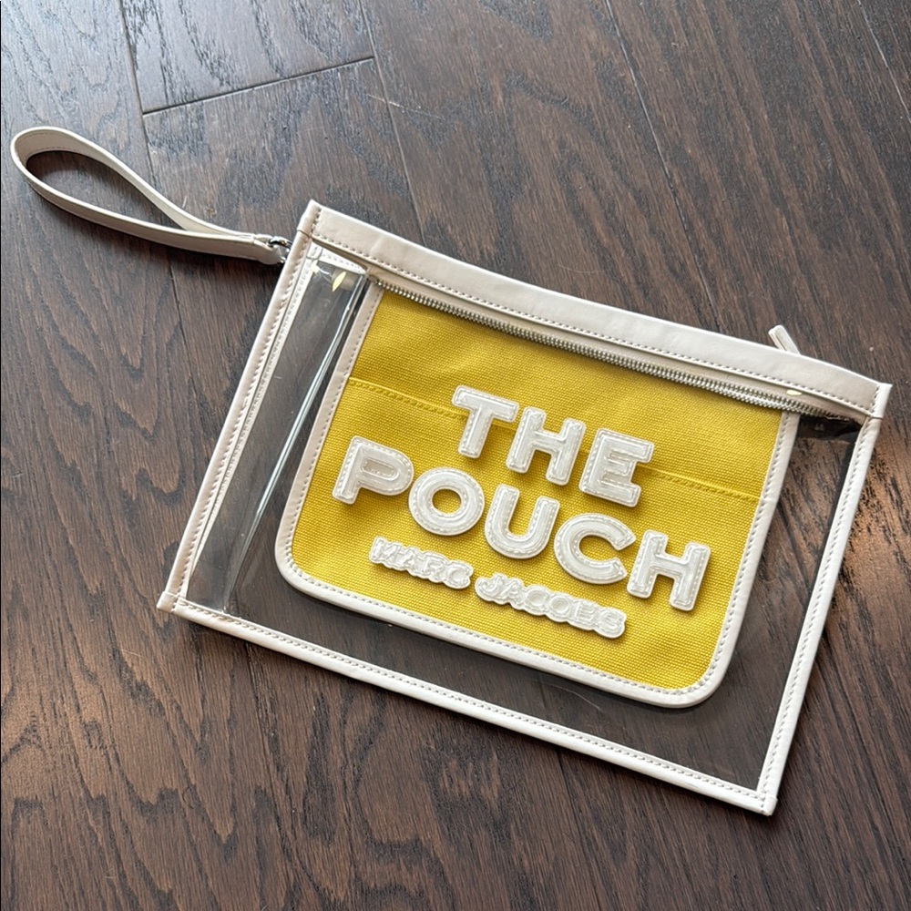 Marc Jacobs Yellow Pouch with Transparent Case